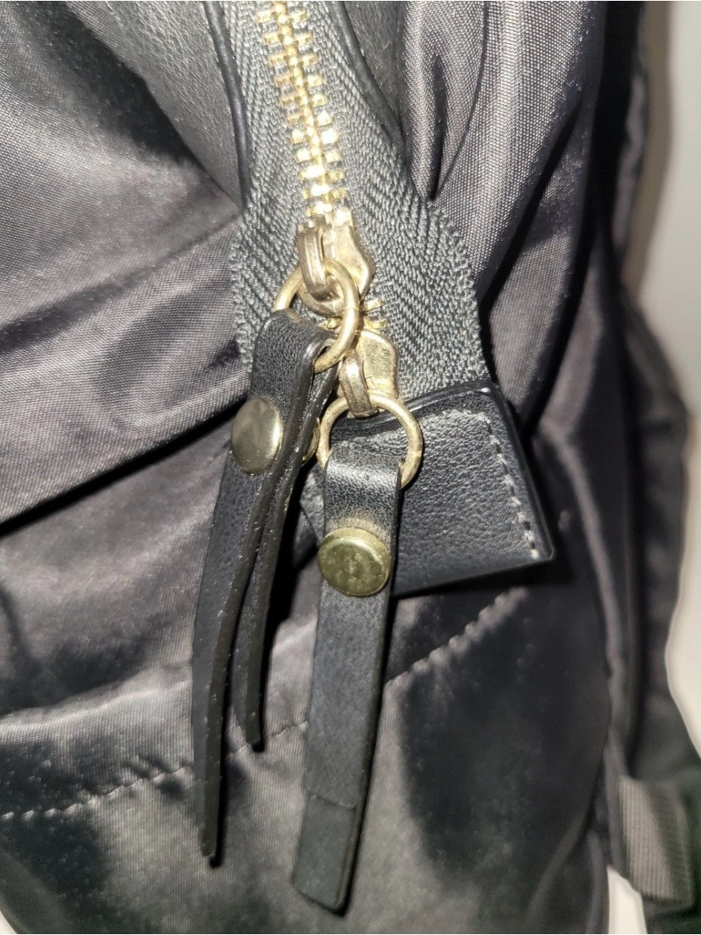 Tutilo Boost Backpack Black Nylon Vegan Leather Trim Laptop Bag - Picture 13 of 16